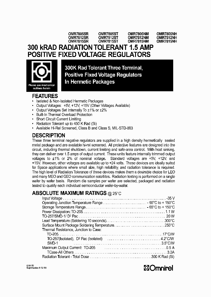 OMR7805ST_608730.PDF Datasheet