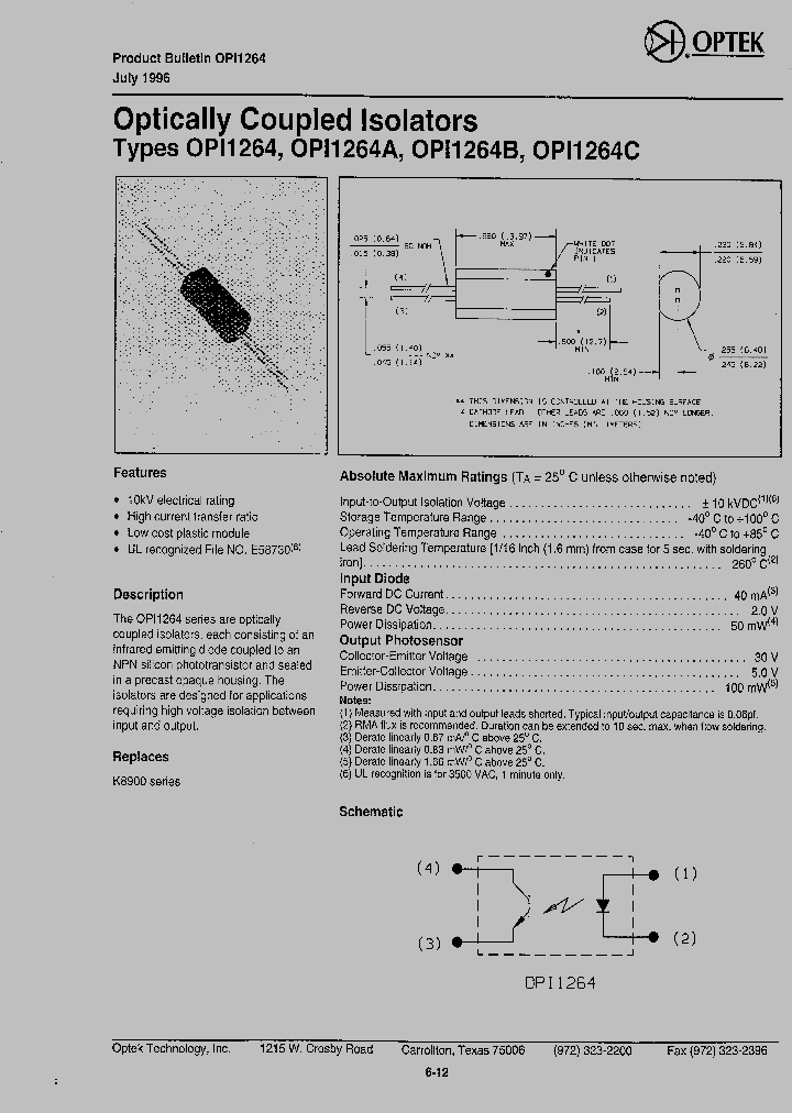 OPI1264A_387662.PDF Datasheet