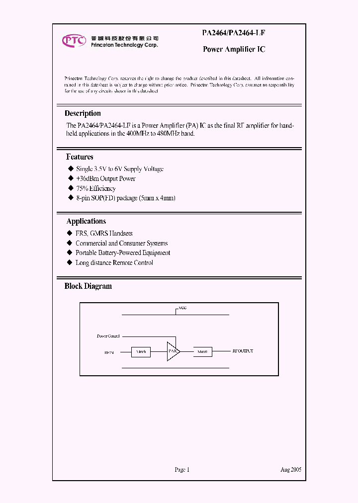PA2464_570987.PDF Datasheet