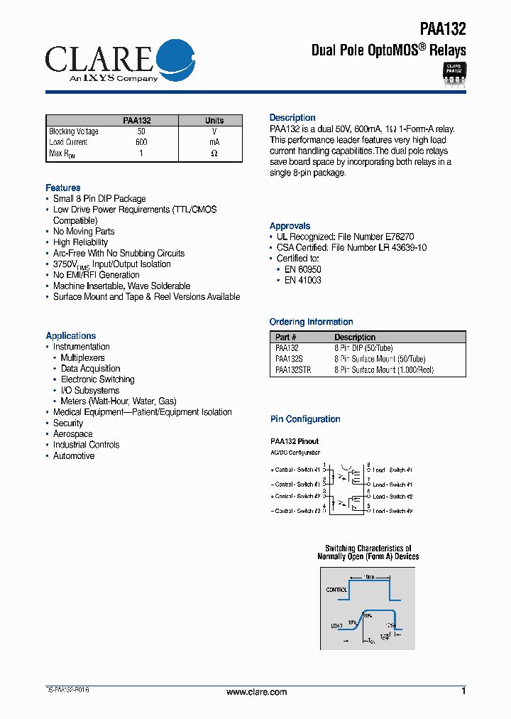 PAA132_634053.PDF Datasheet