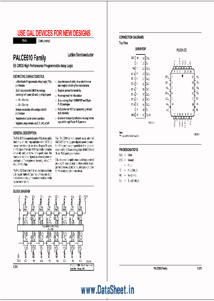 PALCE600_764633.PDF Datasheet