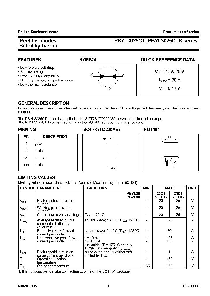 PBYL3025CTB_416714.PDF Datasheet