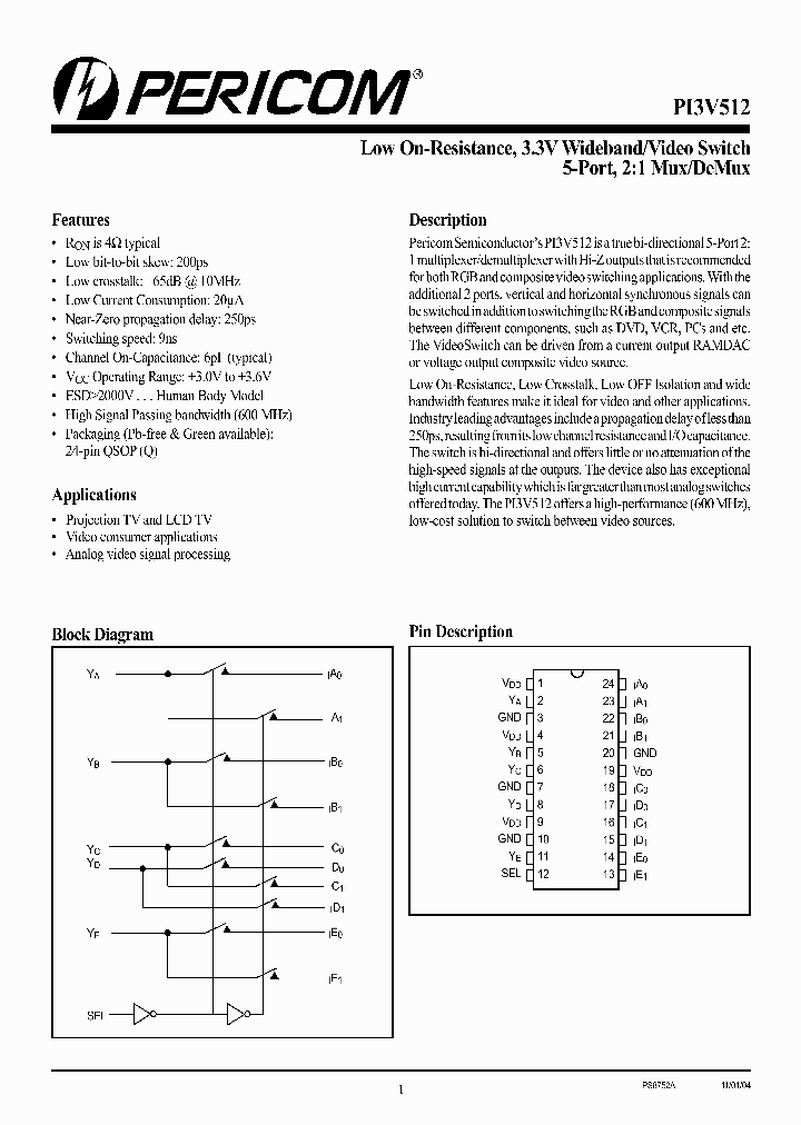 PI3V512QE_583236.PDF Datasheet