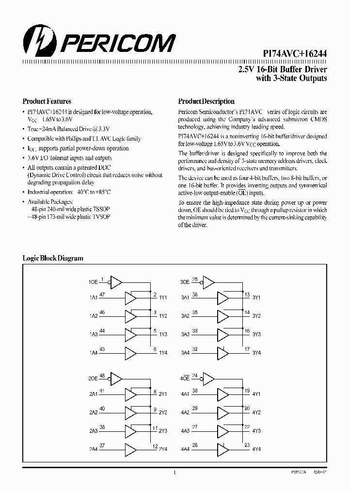 PI74AVC16244K_612144.PDF Datasheet