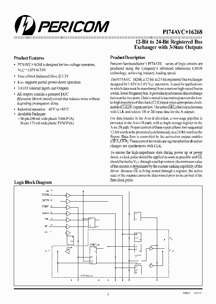PI74AVC16268_613069.PDF Datasheet