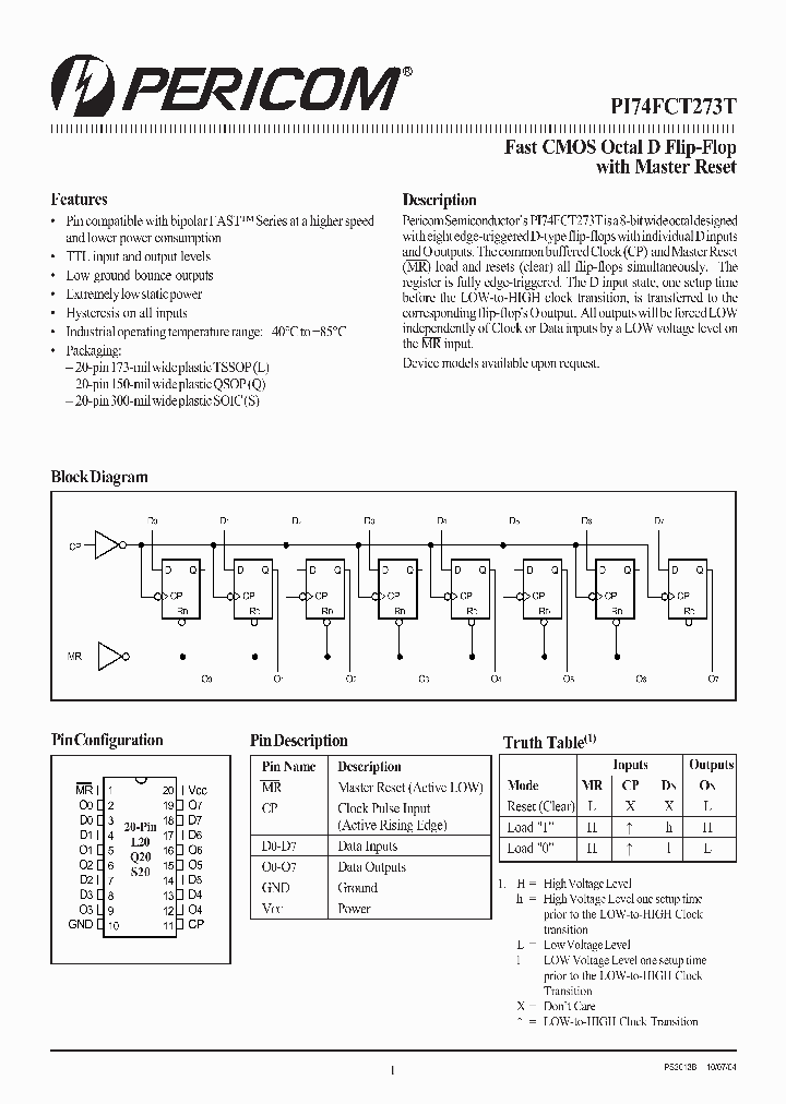 PI74FCT273CTS_628330.PDF Datasheet