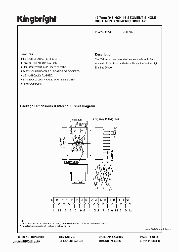 PSA05-11YWA_680470.PDF Datasheet