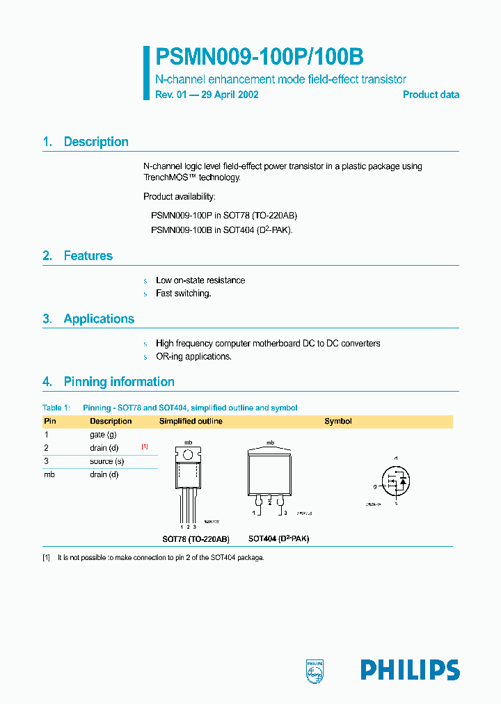 PSMN009-100P_568903.PDF Datasheet
