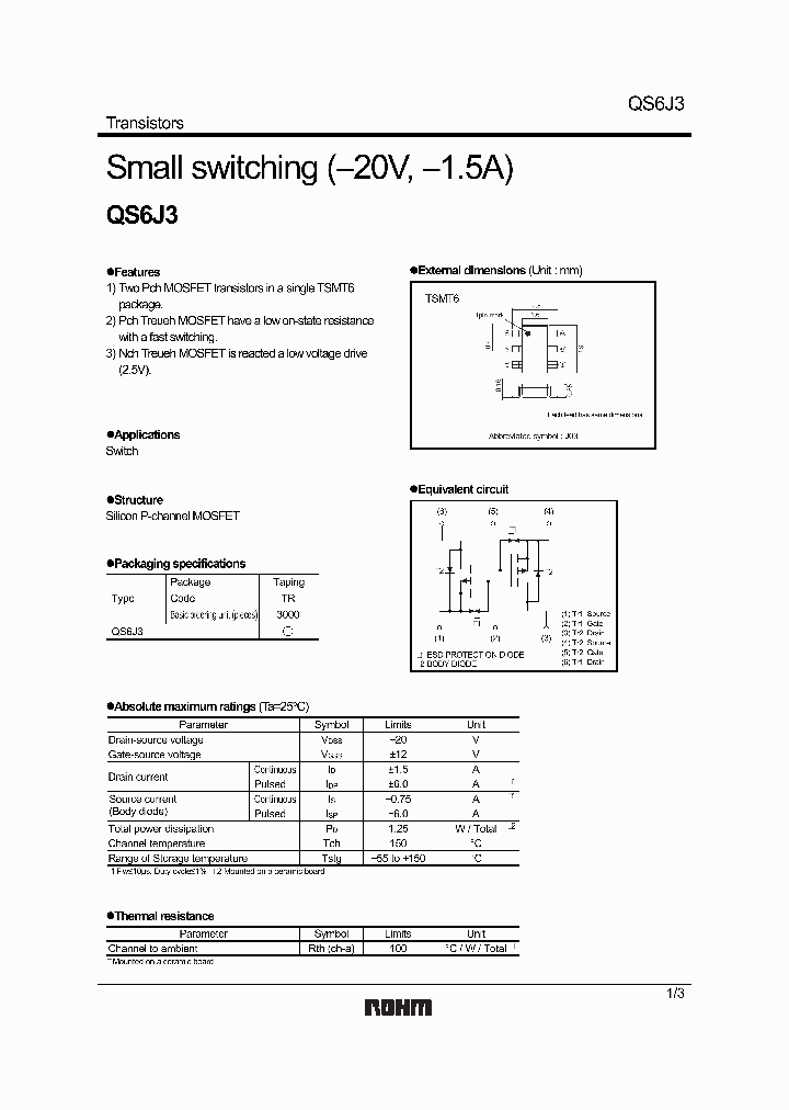 QS6J3_605492.PDF Datasheet