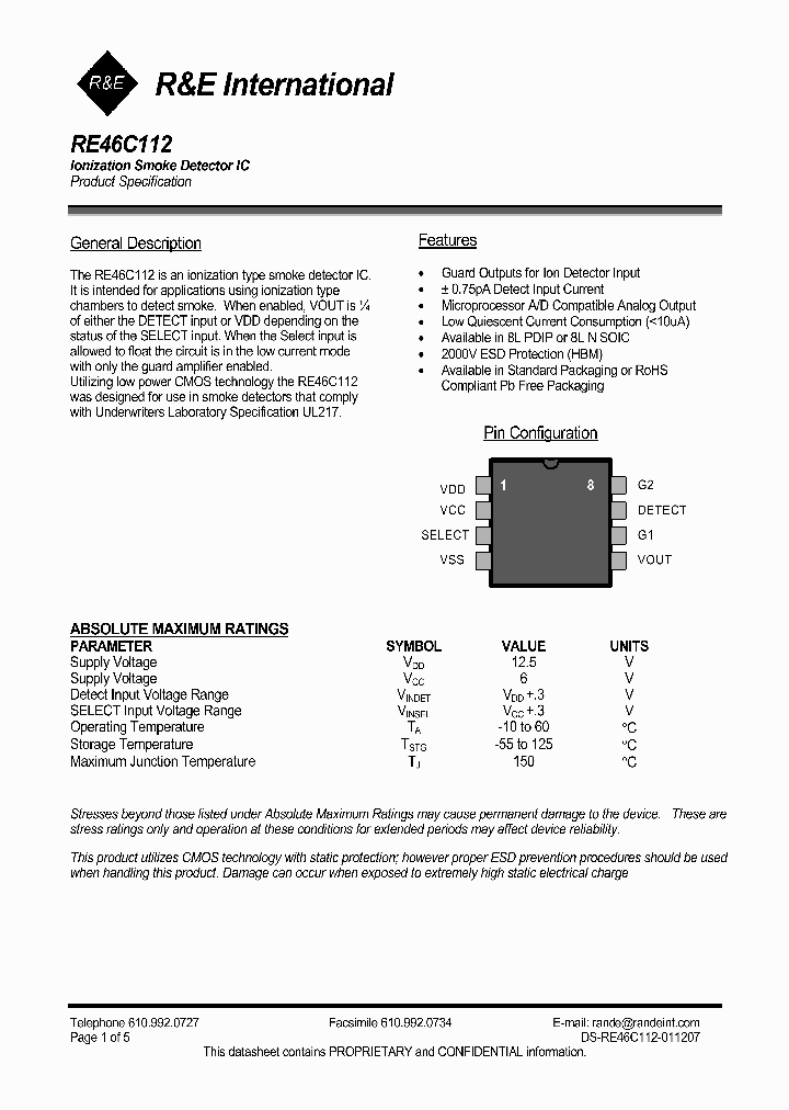 RE46C112_734467.PDF Datasheet