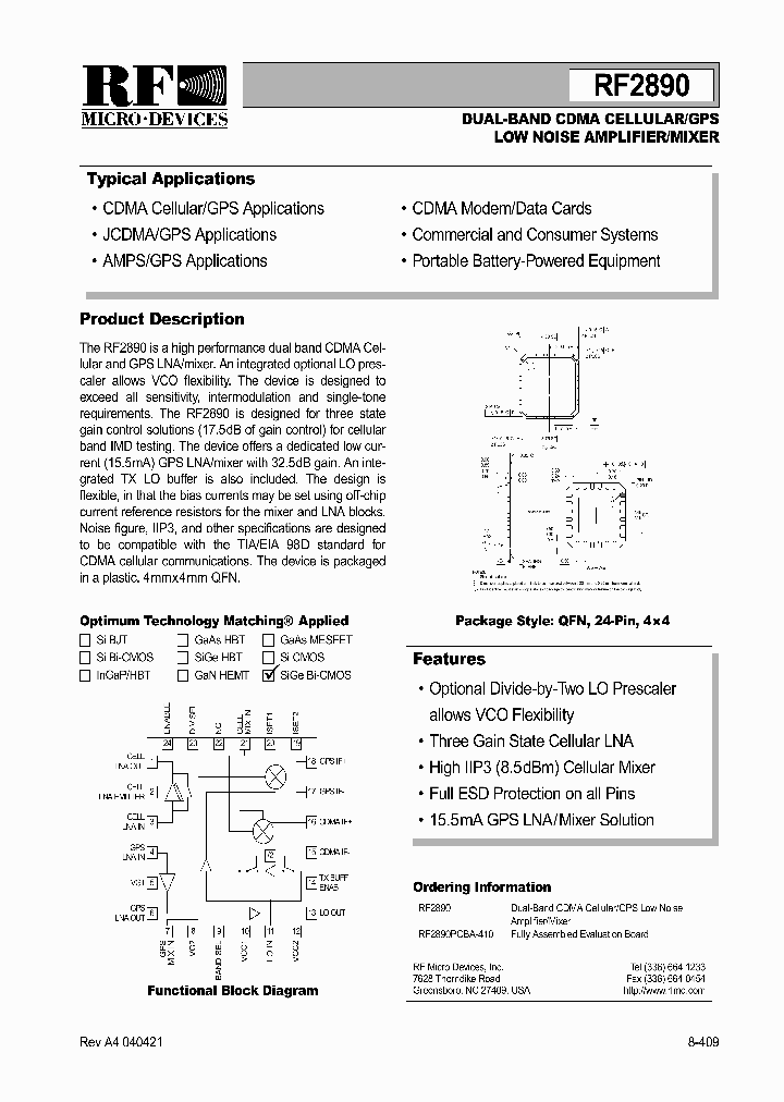 RF2890_592428.PDF Datasheet