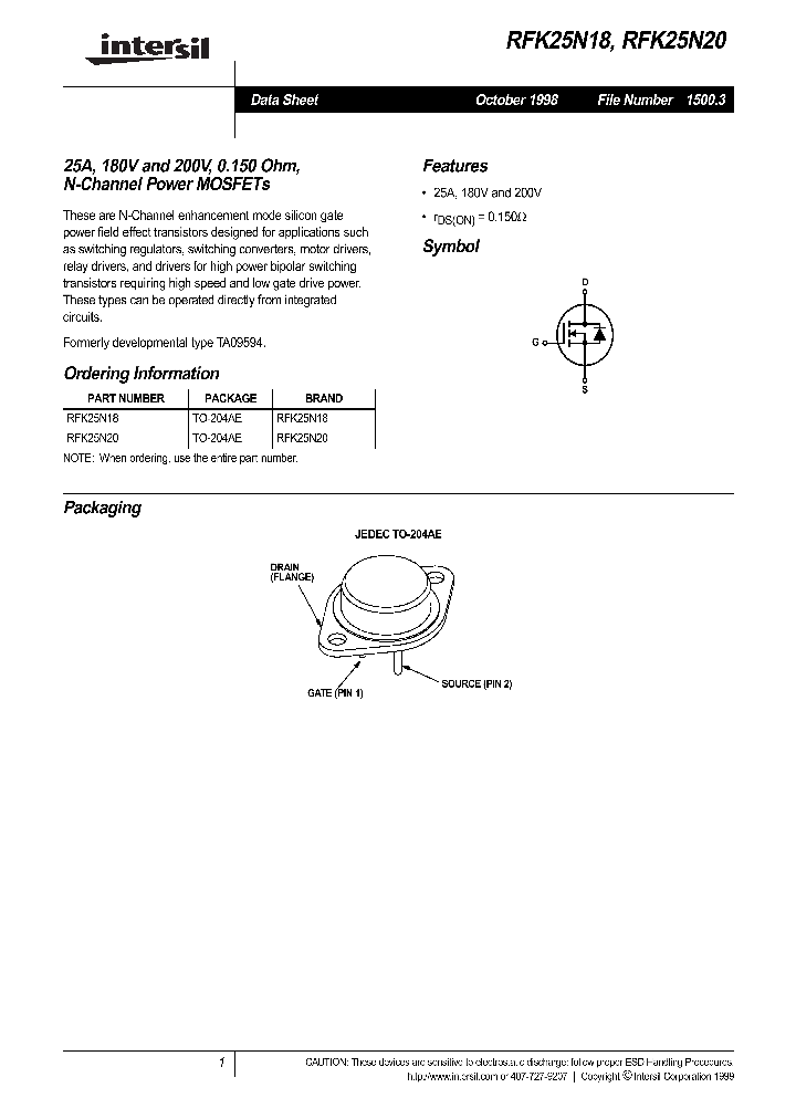 RFK25N20_38805.PDF Datasheet