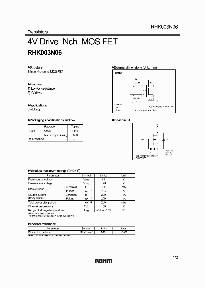 RHK003N06_613097.PDF Datasheet