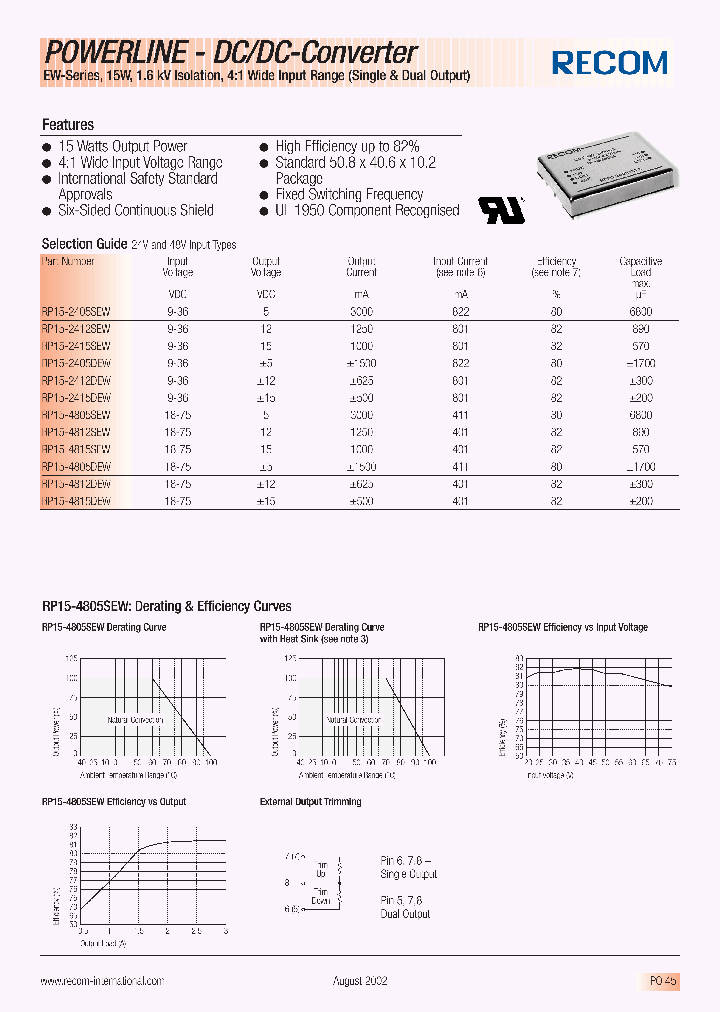 RP15-4815SEW_455207.PDF Datasheet