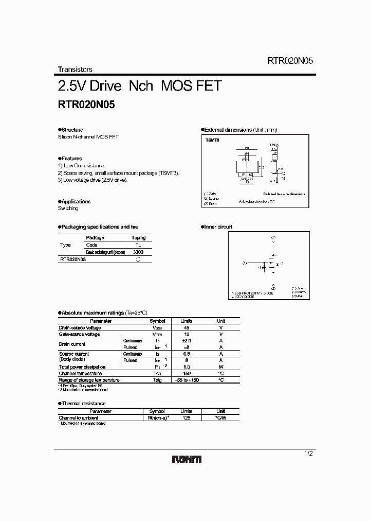 RTR020N05_572434.PDF Datasheet