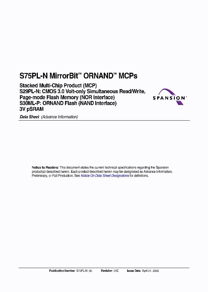 S75PL127NBFJFWGZ0_666887.PDF Datasheet