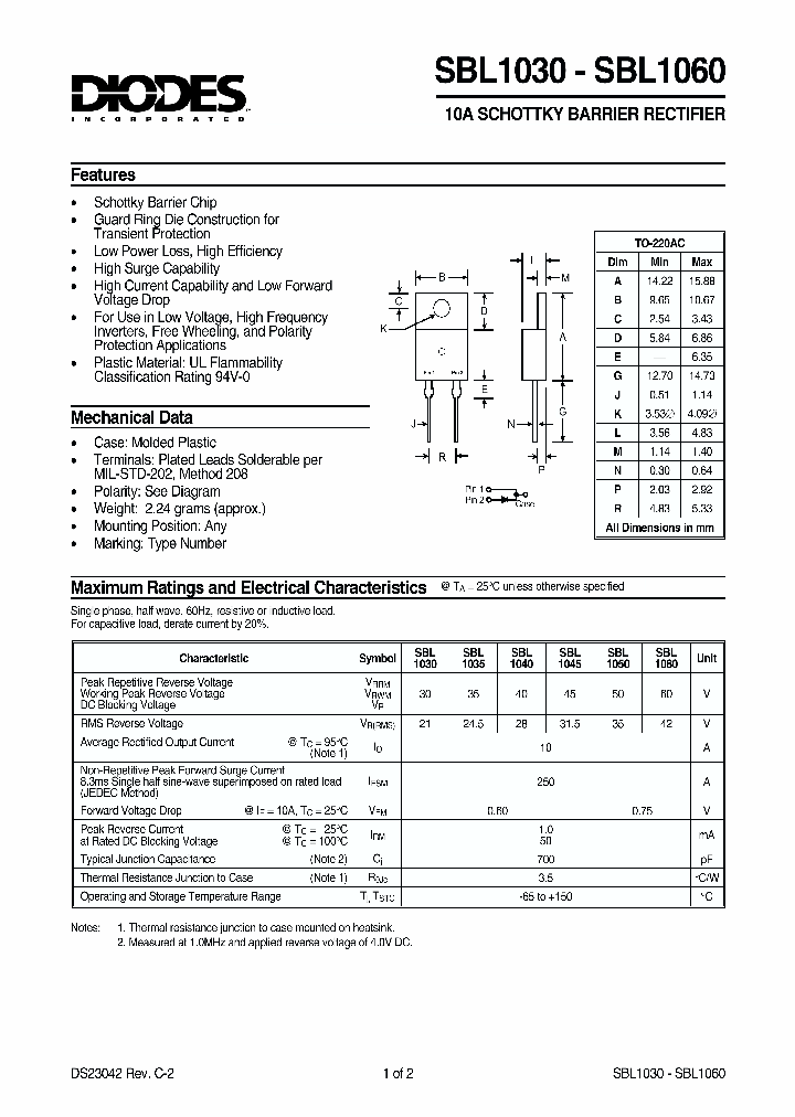 SBL1035_731739.PDF Datasheet