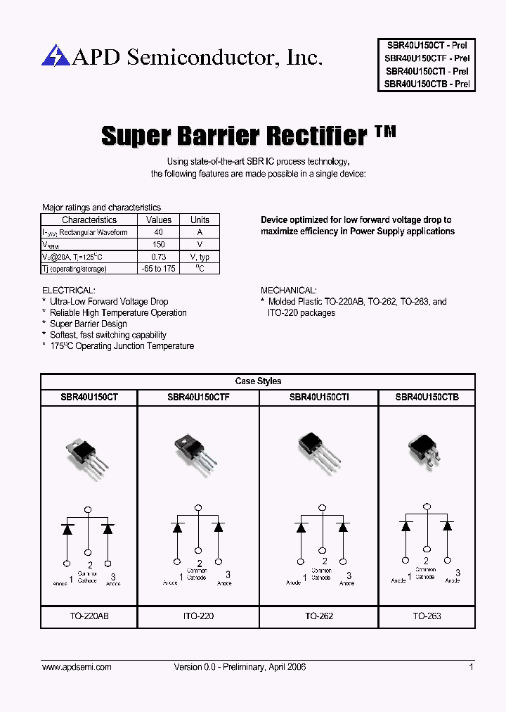 SBR40U150CB_599406.PDF Datasheet