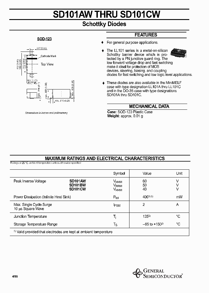 SD101BW_628920.PDF Datasheet