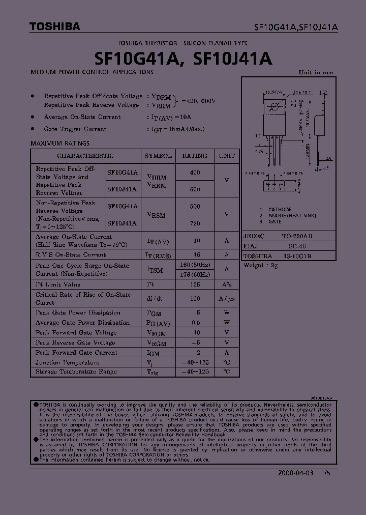 SF10J41A_571559.PDF Datasheet
