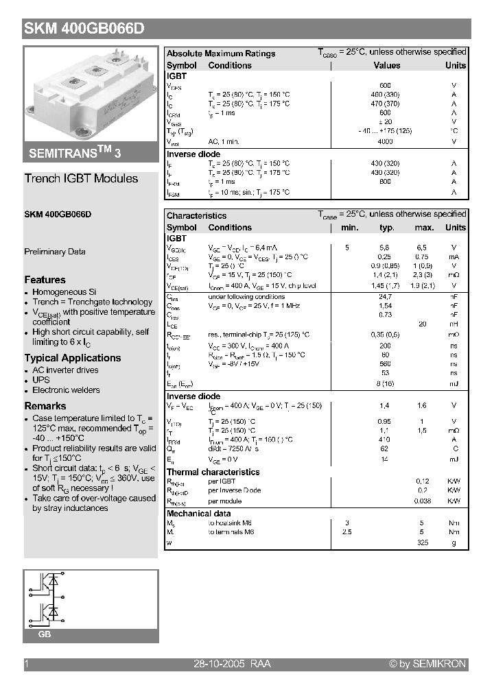 SKM400GB066D_599466.PDF Datasheet