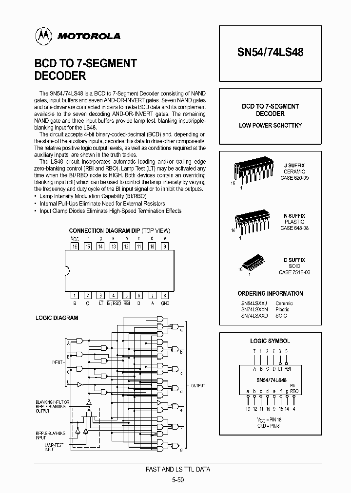 SN74LS48N_300963.PDF Datasheet