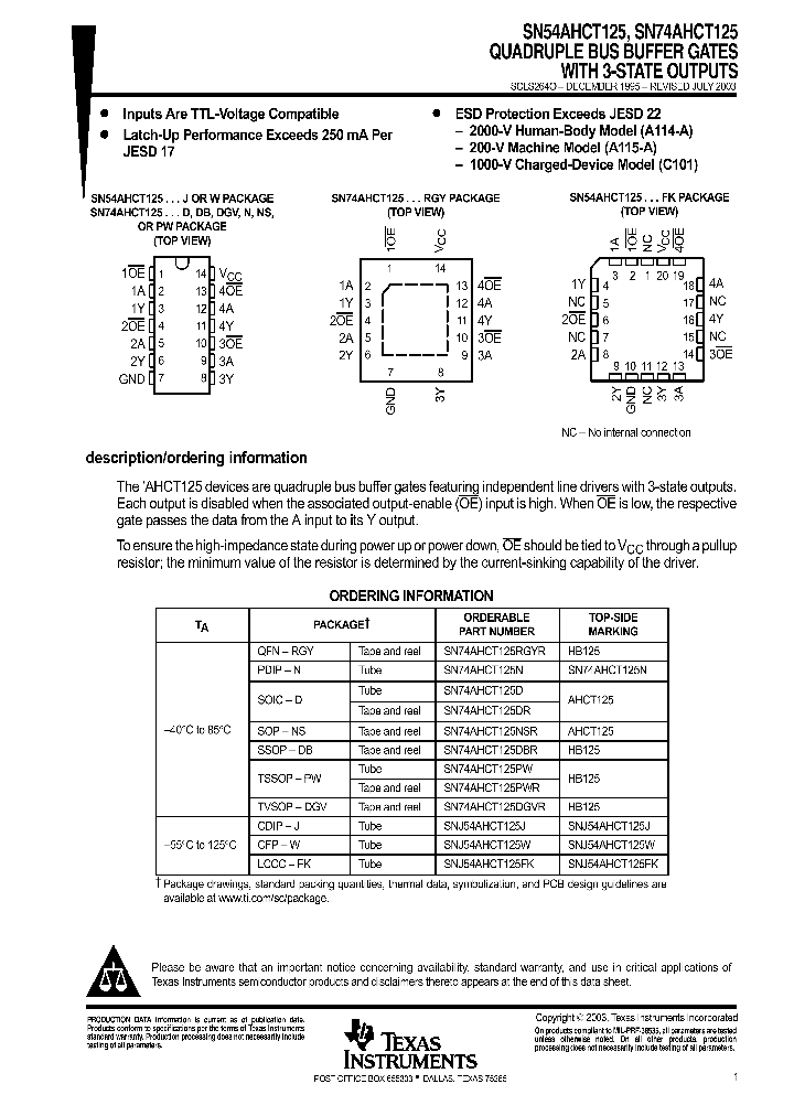 SN74AHCT125NSR_769452.PDF Datasheet