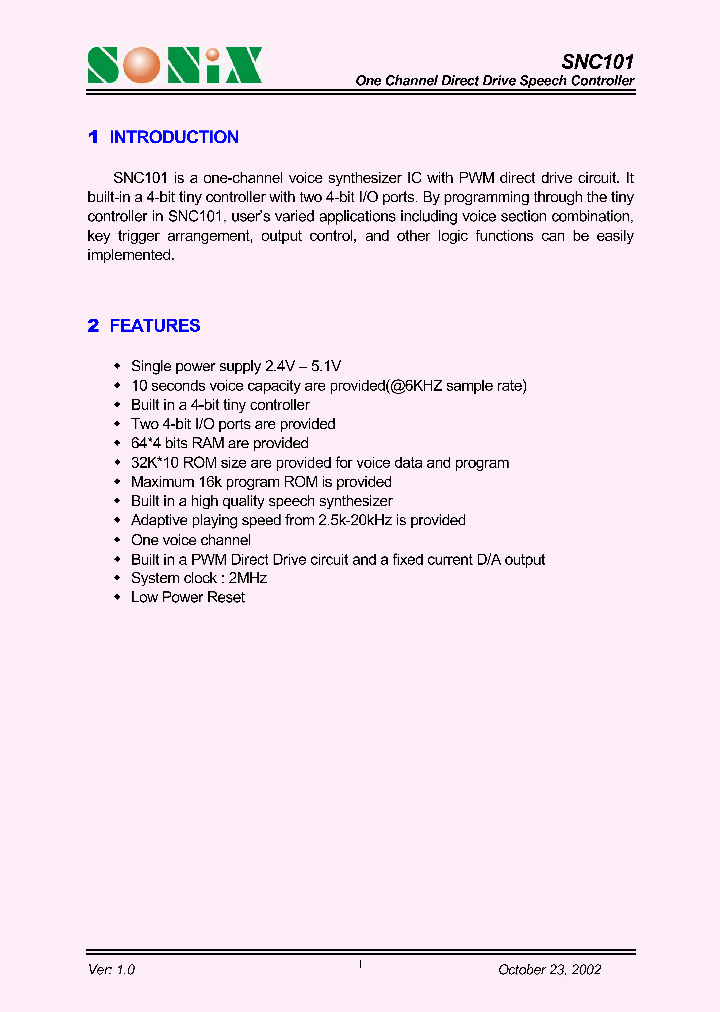 SNC101_755384.PDF Datasheet