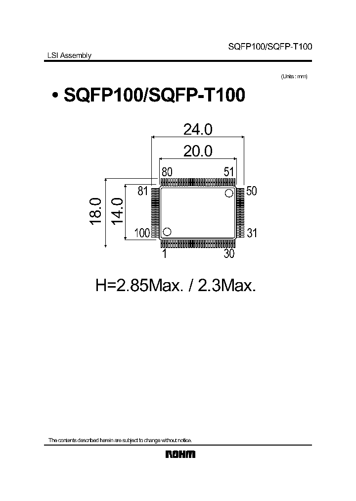 SQFP-T100_604156.PDF Datasheet