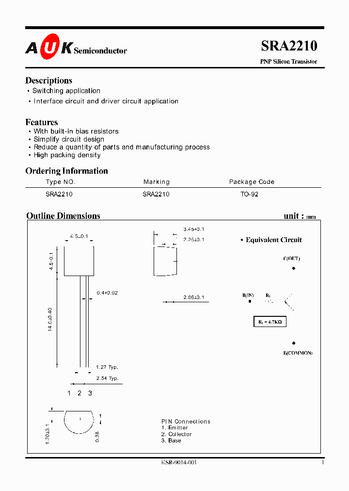 SRA2210_638566.PDF Datasheet