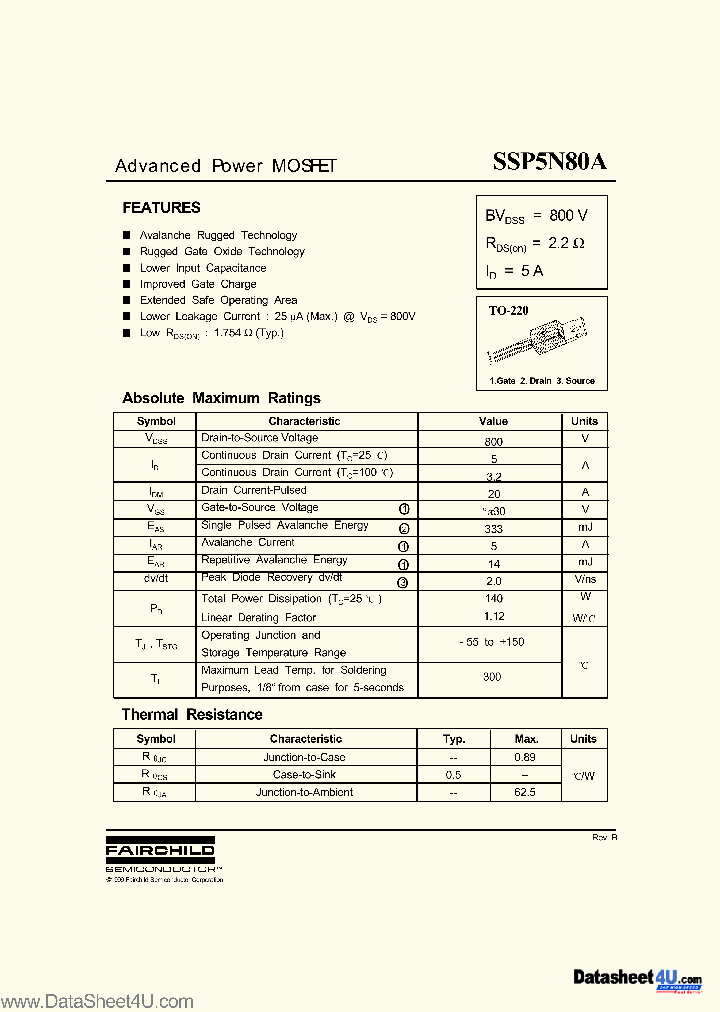 SSP5N80A_679323.PDF Datasheet