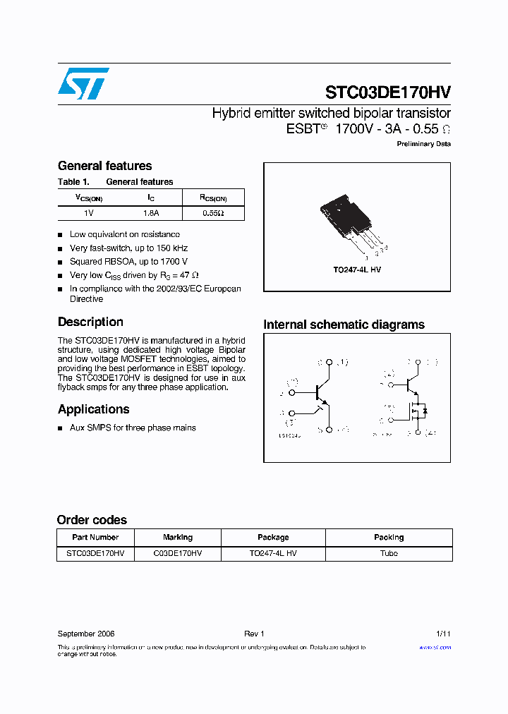 STC03DE170HV06_663351.PDF Datasheet