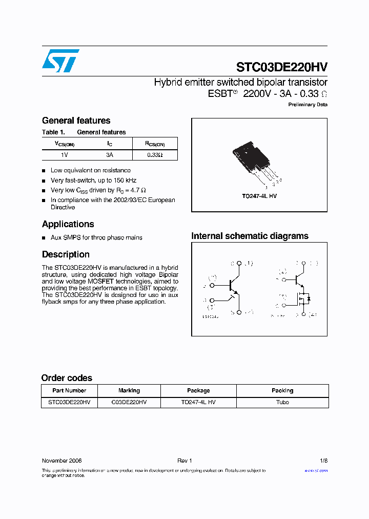 STC03DE220HV_737472.PDF Datasheet