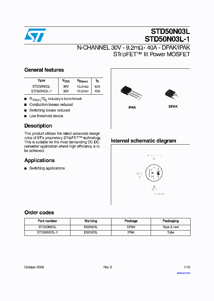 STD50N03L_571889.PDF Datasheet