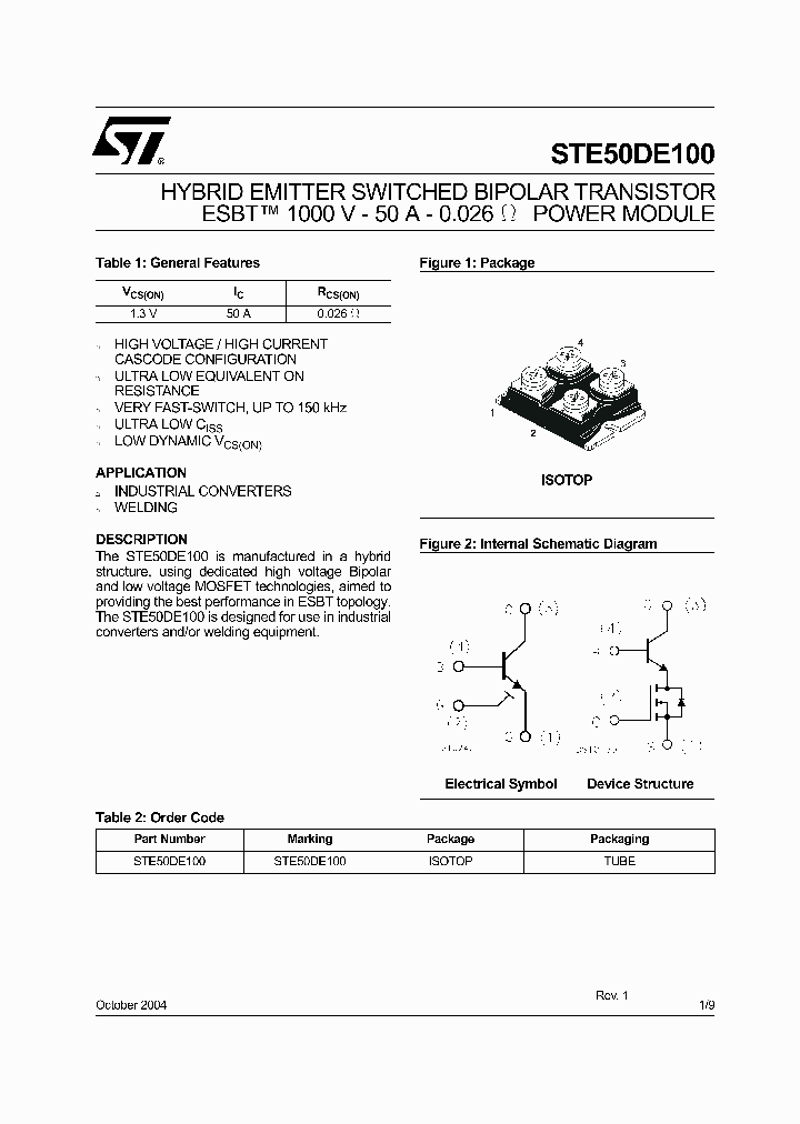 STE50DE100_739314.PDF Datasheet