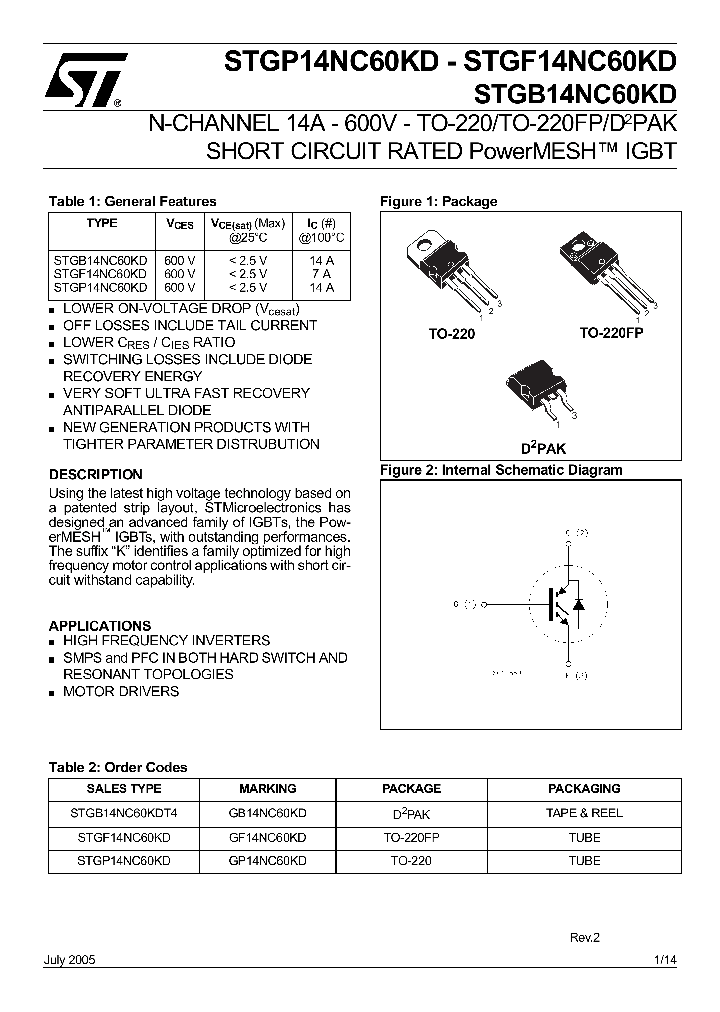 STGB14NC60KDT4_722588.PDF Datasheet