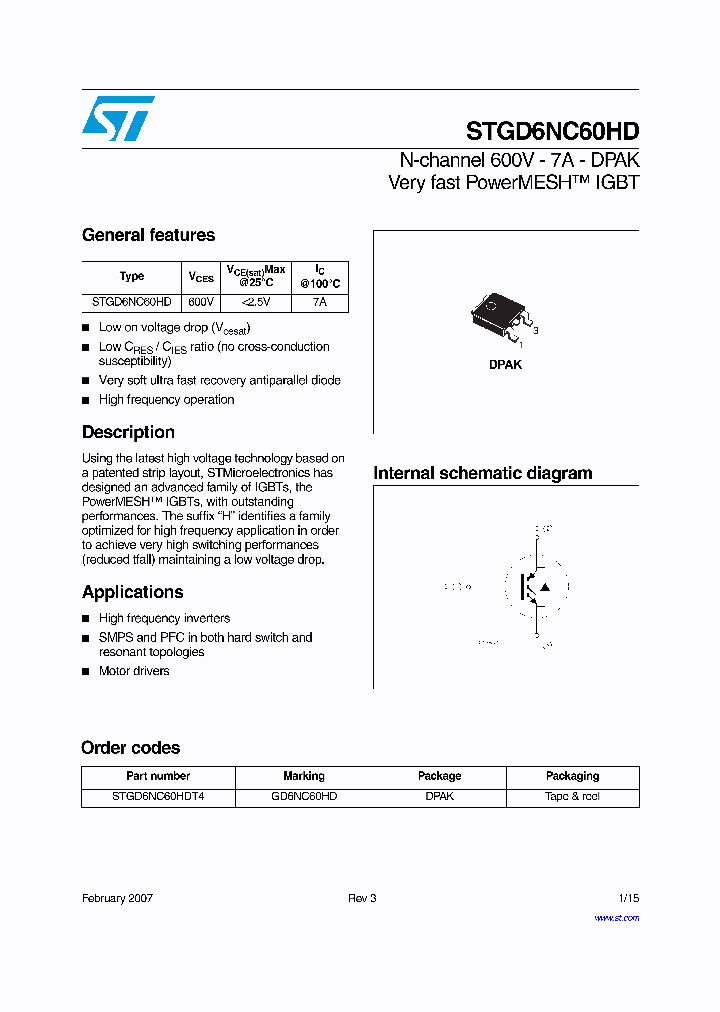 STGD6NC60HD07_739400.PDF Datasheet