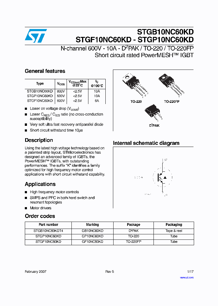 STGF14NC60KD_722589.PDF Datasheet
