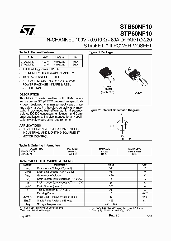 STP60NF10_603026.PDF Datasheet