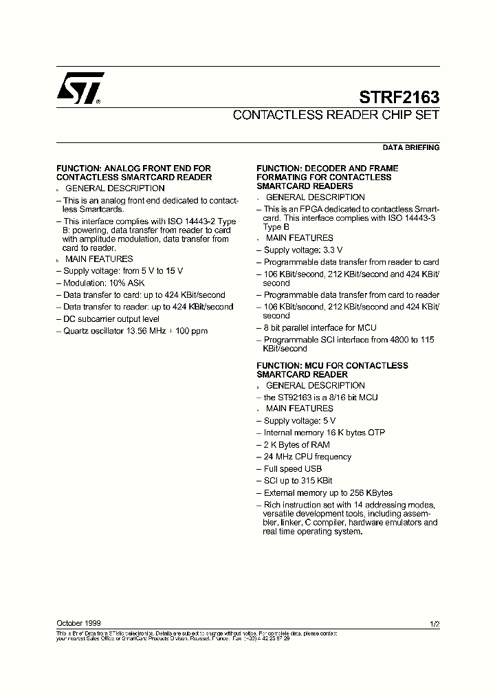 STRF2163_583213.PDF Datasheet