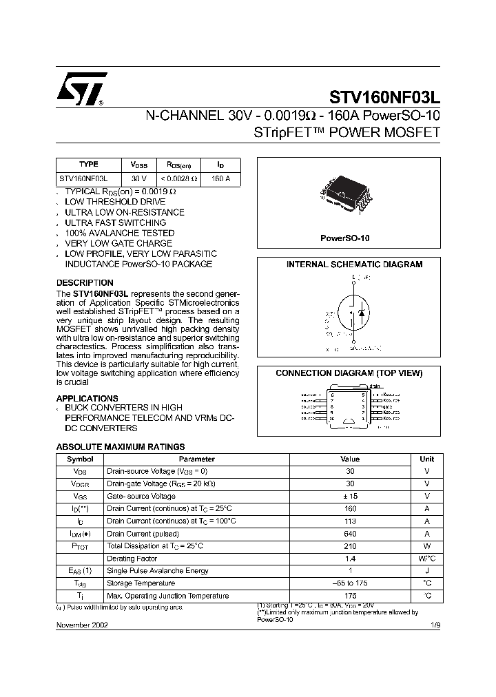 STV160NF03L02_736624.PDF Datasheet
