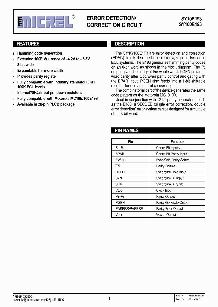 SY10E19306_760655.PDF Datasheet