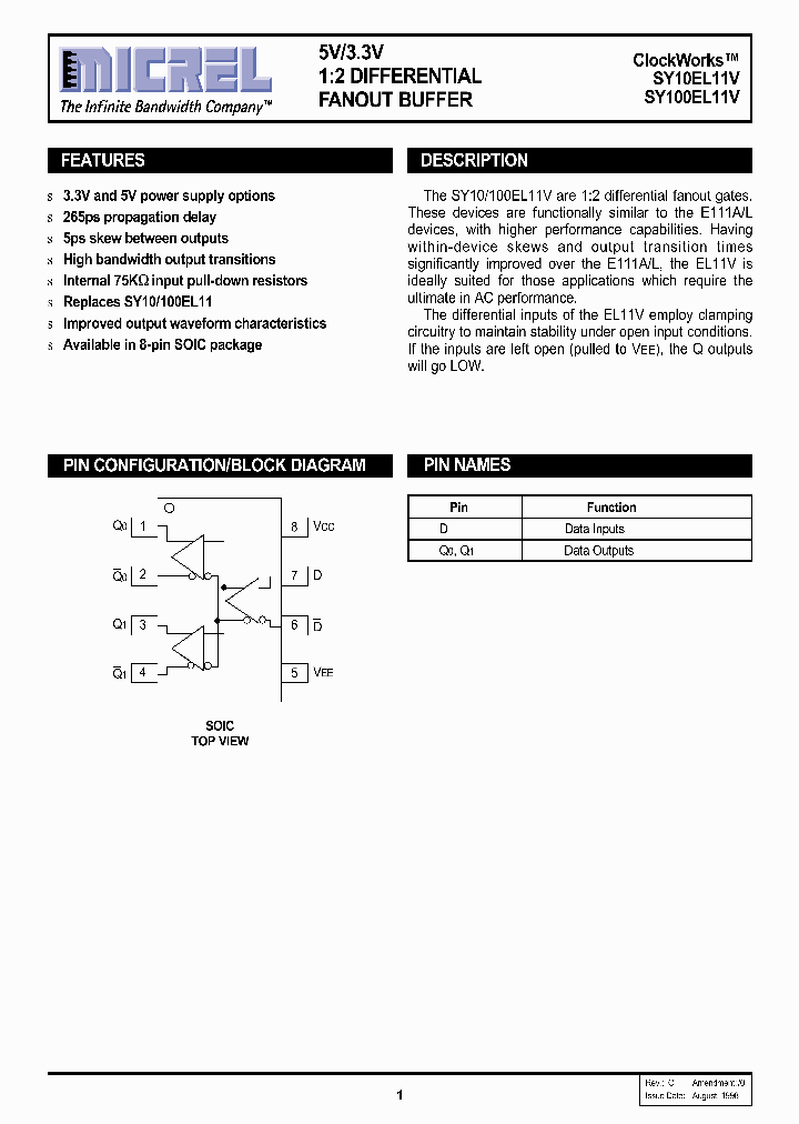 SY10EL11VZCTR_577381.PDF Datasheet