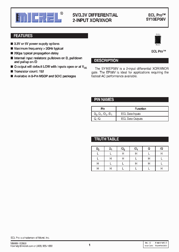 SY10EP08VKG_664109.PDF Datasheet