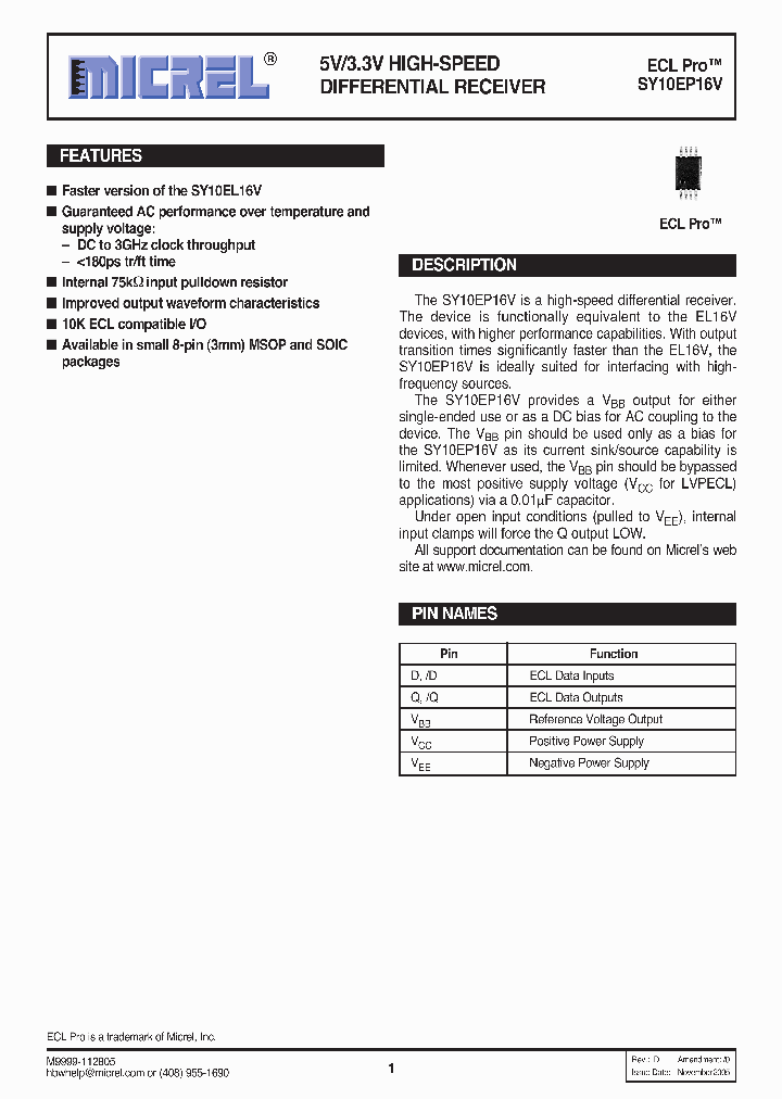SY10EP16VZITR_757861.PDF Datasheet
