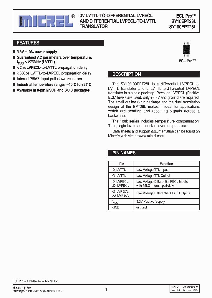 SY10EPT28LZITR_757743.PDF Datasheet