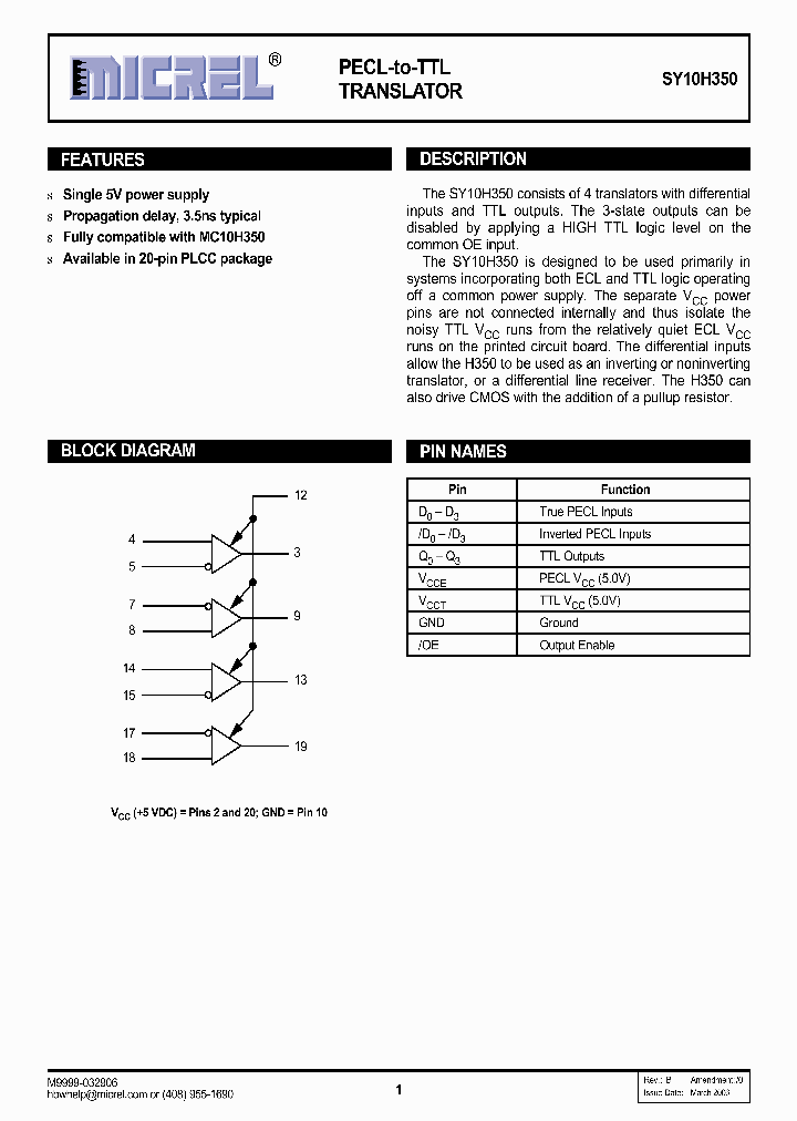 SY10H350JCTR_714598.PDF Datasheet