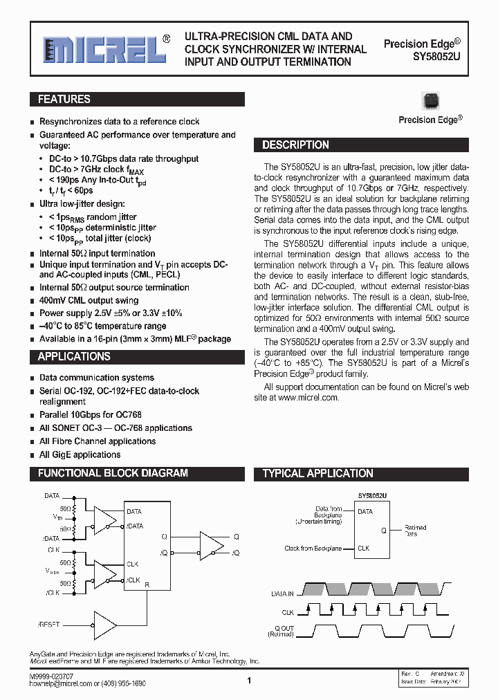 SY58052UMG_755488.PDF Datasheet
