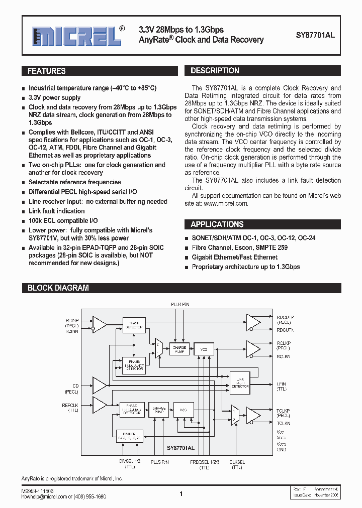 SY87701ALZI_754719.PDF Datasheet