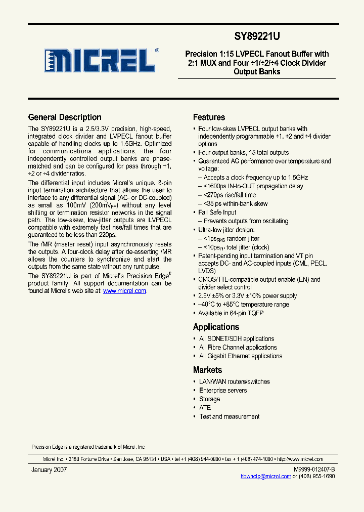 SY89221UHYTR_739563.PDF Datasheet
